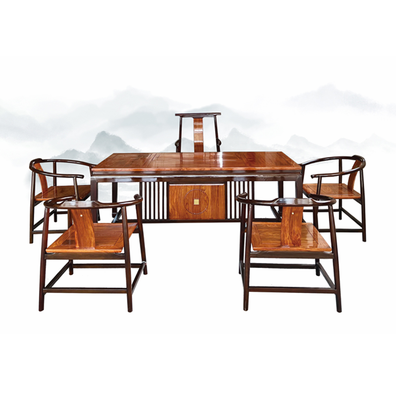 刺猬紫檀木一马当先198*85*75/cm套